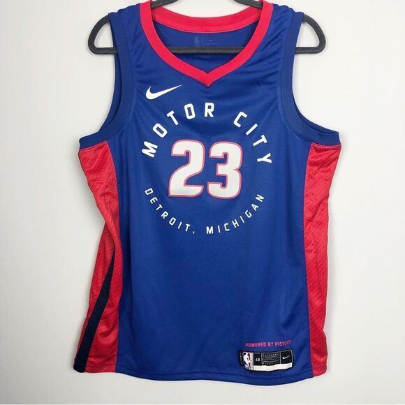 NIKE | NEW Detroit Pistons 23 Blake Griffin Motor City Jersey Men’s Size Large - Picture 2 of 11